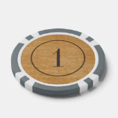 オールドウェストスタイル木製トランプのポーカーチップ ポーカーチップ (Single)