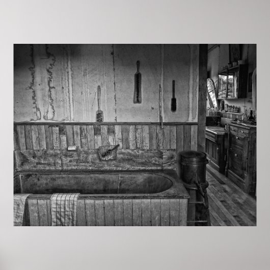 オールドウェストビクトリアン理容師ショップバス ポスター (正面)