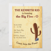 オールドウェスト指名手配ポスター🤠50誕生日 招待状 (裏面)