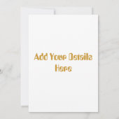 オールドウェールズ 招待状 (裏面)