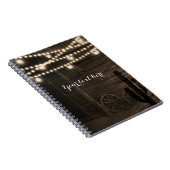 オールドウエスタンサロン&ストリングライト素朴チャーム ノートブック (右側)