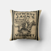 オールドウエストカウボーイウィスキー枕 クッション (裏面)