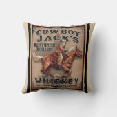 オールドウエストカウボーイウィスキー枕 クッション (裏面)
