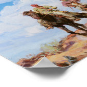 オールドウエストカウボーイズヴィンテージアートプリントポスター ポスター (角)