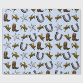 オールドウエストカウボーイロデオ ラッピングペーパー (フラット)