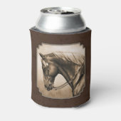オールドウエストクォーターホースセピアブラウン 缶クーラー (缶裏面)