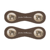 オールドウエストクォーターホースセピアブラウン 野球ボール (パネル)