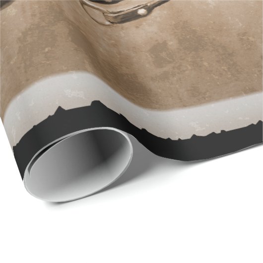 オールドウエストクォーターホースセピア ラッピングペーパー (ロールコーナー)