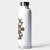オールドウエストシェリフ副ライフルパーソナライズされたバッジ ウォーターボトル (左面)
