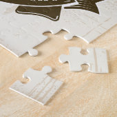 オールドウエストシェリフ副ライフルパーソナライズされたバッジ ジグソーパズル (側面)