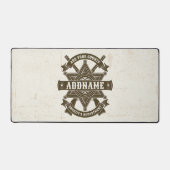 オールドウエストシェリフ副ライフルパーソナライズされたバッジ デスクマット (正面)