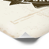 オールドウエストシェリフ副ライフルパーソナライズされたバッジ ポスター (コーナー)