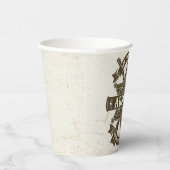 オールドウエストシェリフ副ライフルパーソナライズされたバッジ 紙コップ