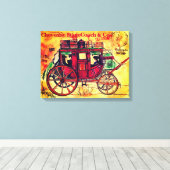 オールドウエストステージコーチアート キャンバスプリント (インサイチュ (ウッドフロア))