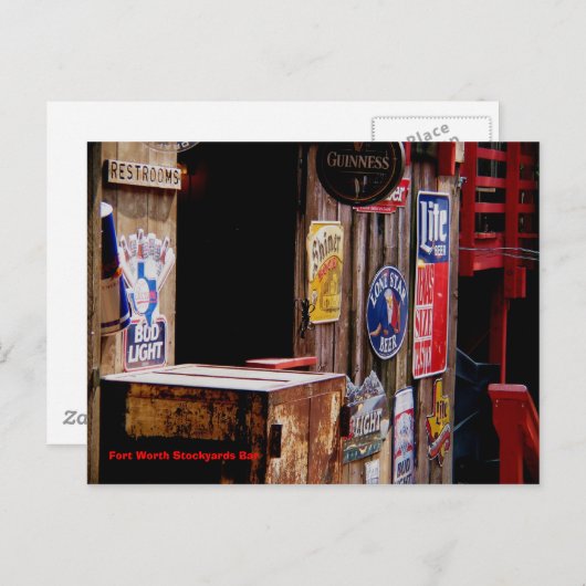 オールドウエストフォートワースストックヤードバー ポストカード (正面/裏面)