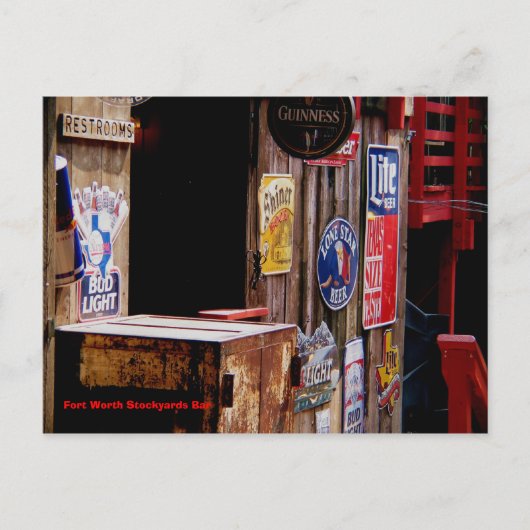 オールドウエストフォートワースストックヤードバー ポストカード (正面)