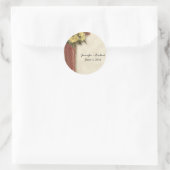 オールドウエストブーケ3封筒用シールシール ラウンドシール (バッグ)