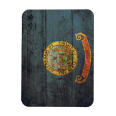 オールドウッドアイダホ国旗； マグネット (縦)