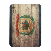 オールドウッドウェストバージニア州旗 マグネット (縦)