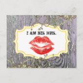 オールドウッドカントリー渦巻形のシックつる植物私は彼のミセス。 ポストカード (正面)