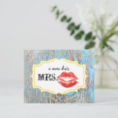 オールドウッドカントリー渦巻形のシックつる植物私は彼のミセス。 ポストカード (スタンド正面)