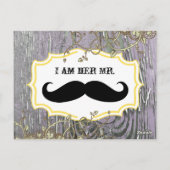 オールドウッドカントリー渦巻形のシックつる植物私は彼女のMr. ポストカード (裏面)