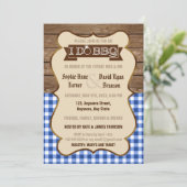 オールドウッドギンガム I DO BBQ 婚約パーティー招待状 招待状 (スタンド正面)
