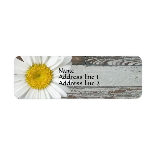 オールドウッドデイジー住所 シール (正面)