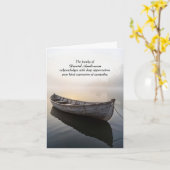 オールドウッドローボート悔やみや弔慰サンキューカード カード (黄色い花)