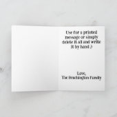 *~*オールドエイジマンAP94ゴルフ誕生日カード サンキューカード (内部)