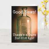 オールドエイジ誕生日 カード (黄色い花)