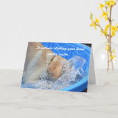 オールドエイジ誕生日 カード (黄色い花)