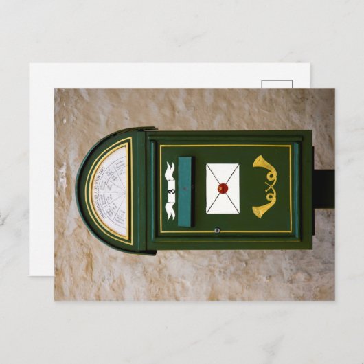 オールドエストニアのメールボックス，タリン，エストニア ポストカード (正面/裏面)