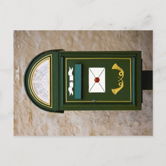 オールドエストニアのメールボックス，タリン，エストニア ポストカード (正面)