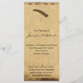 オールドエレガファッションドンスパーチメント結婚式 プログラム (正面)