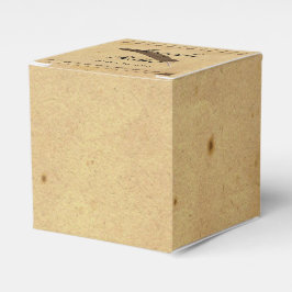 オールドエレガンスファッションドパーチメントウィークルウェッディン フェイバーボックス