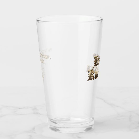 オールドエレガントイングリッシュレタリングハッピークワンザ タンブラーグラス (右)