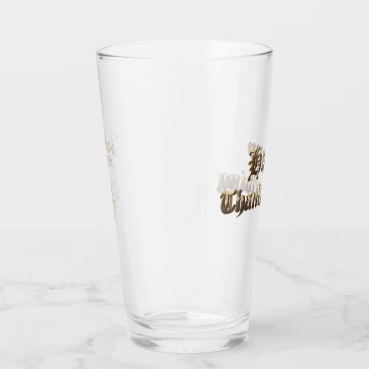 オールドエレガントイングリッシュレタリングハッピーサンクスギビング タンブラーグラス (右)