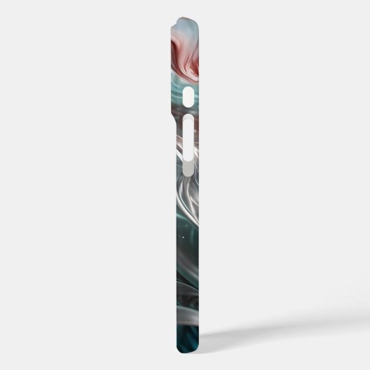 オールドエレガントバラとエメラルドシルクウォータータイポグラフィ Case-Mate iPhoneケース (裏面 / 左)