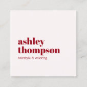 オールドエレガントホワスタイリッシュイトさくらんぼレッドサロン ロイヤリティカード (正面)