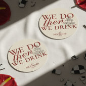 オールドエレガントマネーレッド紙カクテル結婚式の引き出物 ラウンドペーパーコースター