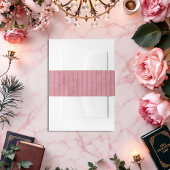 オールドエレガントマネーヴィンテージピンクピンプリ結婚ペス 招待状ベリーバンド