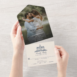 オールドエレガント・シャトー結婚マナーの写真 オールインワン招待状