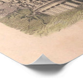 オールドオックスフォードシャーのイングランドの地図(1850) ポスター (角)