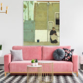 オールドオランダウーマンインザハウスオブザハウスホテル キャンバスプリント (インサイチュ (リビング))