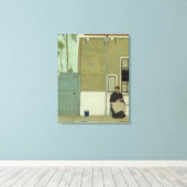 オールドオランダウーマンインザハウスオブザハウスホテル キャンバスプリント (インサイチュ (ウッドフロア))