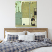 オールドオランダウーマンインザハウスオブザハウスホテル キャンバスプリント (インサイチュ (寝室))