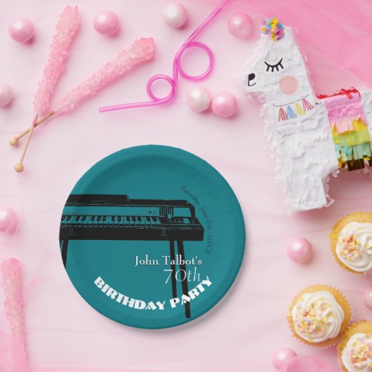 オールドオルガン70thバースデーパーティー紙プレート ペーパープレート (パーティー)