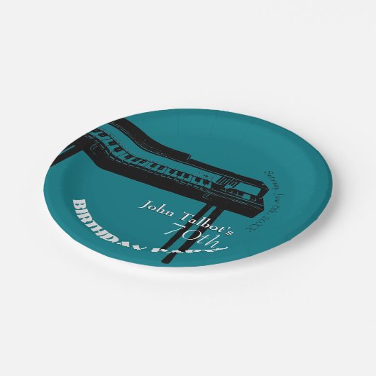 オールドオルガン70thバースデーパーティー紙プレート ペーパープレート (アングル)