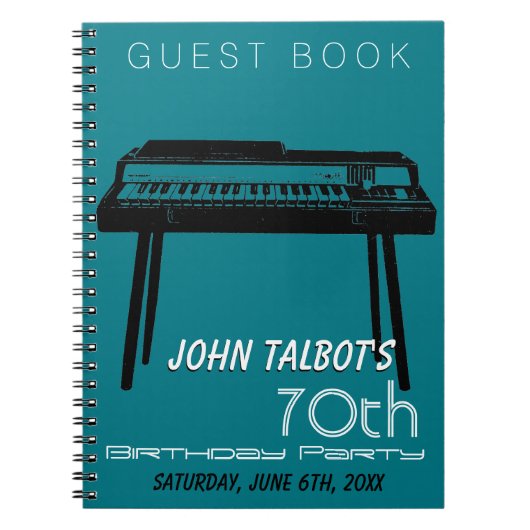 オールドオルガン70th誕生日パーティーゲストブック ノートブック (正面)